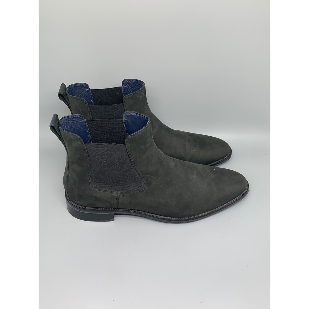 Cole Haan Chelsea Boots Black Suede Leather C26117 Men's Sz 12